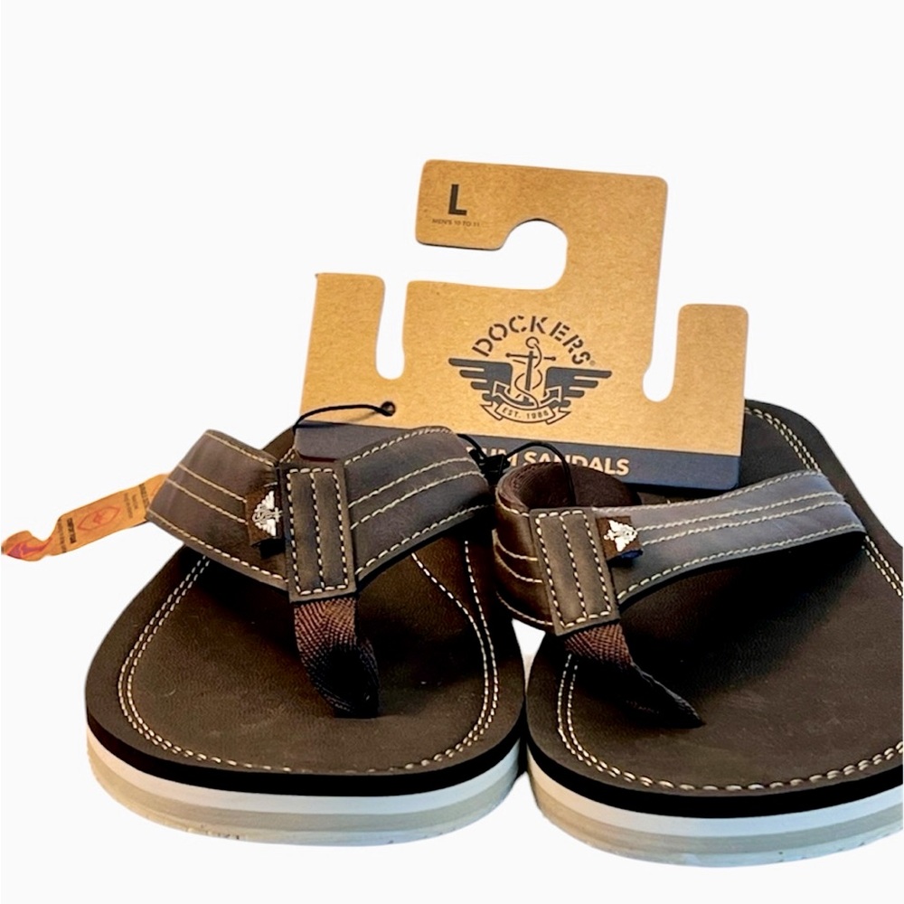 Mens Premium Sandals by Dockers. Durable Outsole Comfort Foam Arch Support 10-11